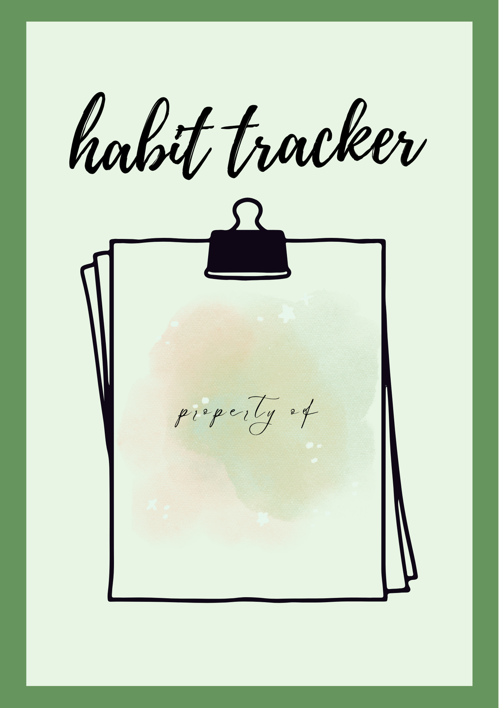 Simple & Easy Digital Habit Tracker